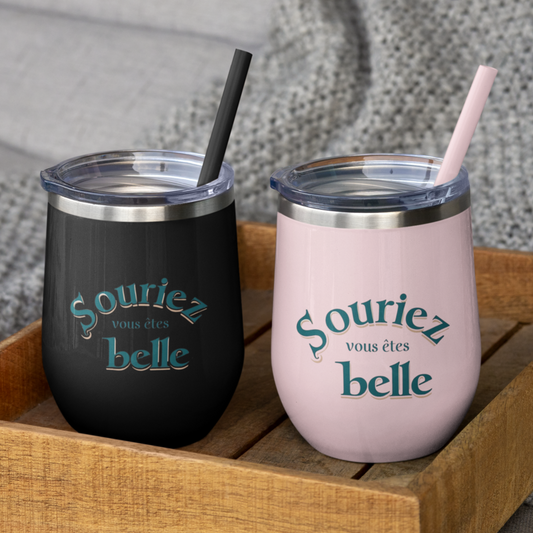 Thermo Wine Mug Souriez Vous Etes Belle