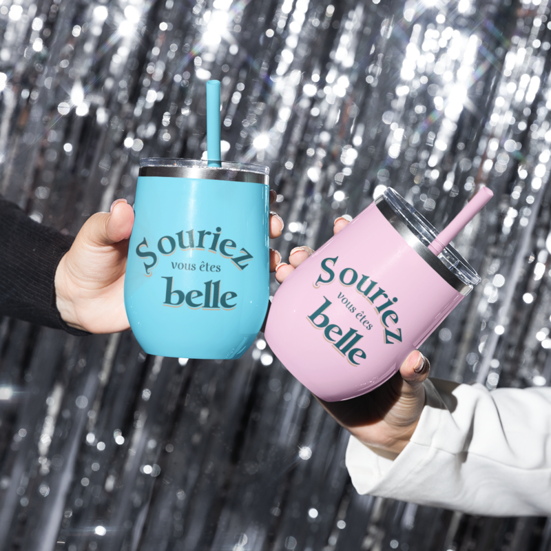 Thermo Wine Mug Souriez Vous Etes Belle