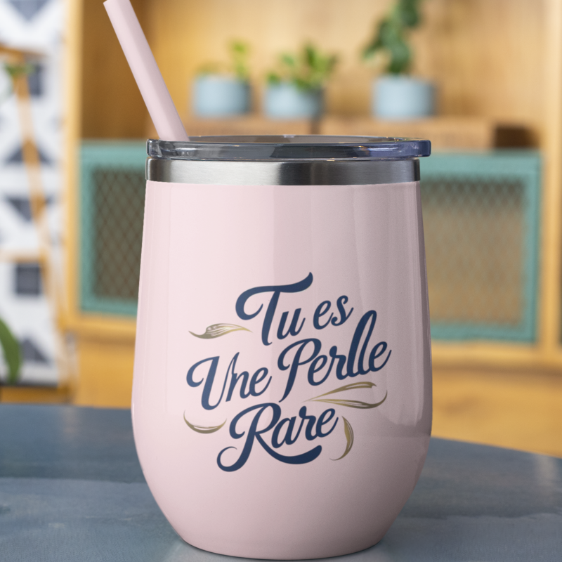 Thermo Wine Mug Light_Pink Tu es Une Perle Rare