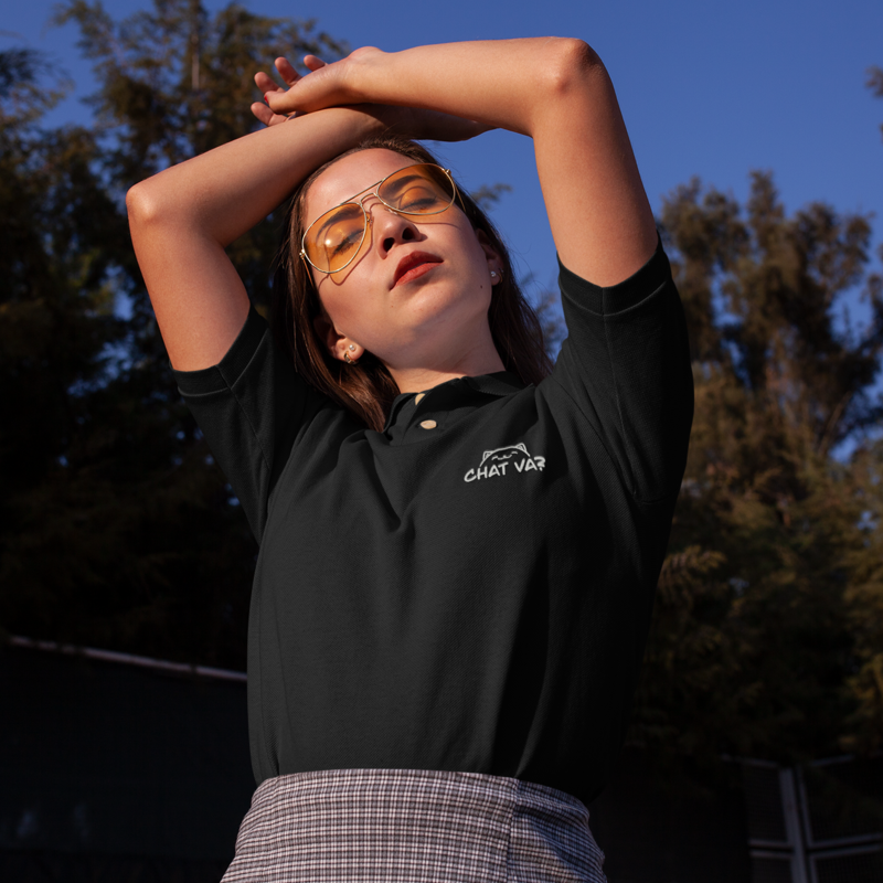 Polo Shirt Chat Va black