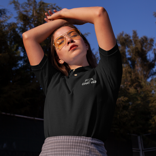 Polo Shirt Chat Va black