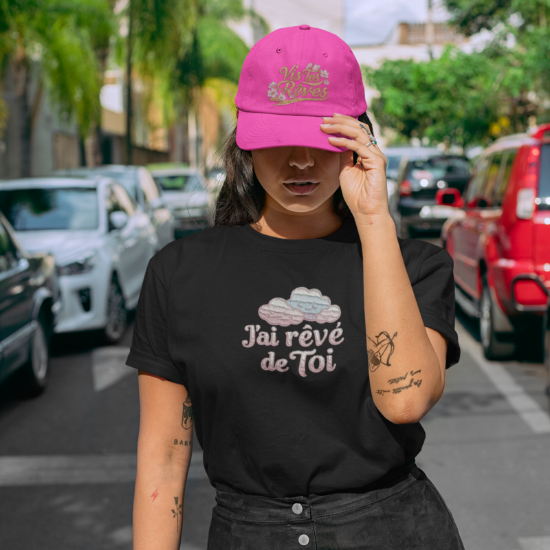 Cap Pink Vis Tes Rêves Gold Cherry Blossoms