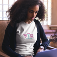 Load image into Gallery viewer, Tee Shirt White VTR Vis Tes Rêves Blue Pink
