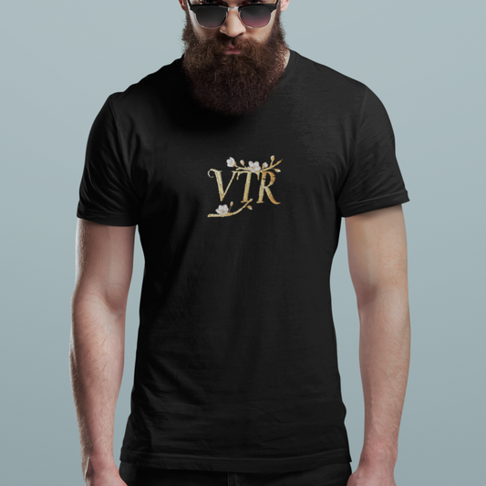 Tee Shirt Black VTR Gold Sakura