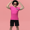 Load image into Gallery viewer, Tee Shirt Pink VTR Blue Yellow Red
