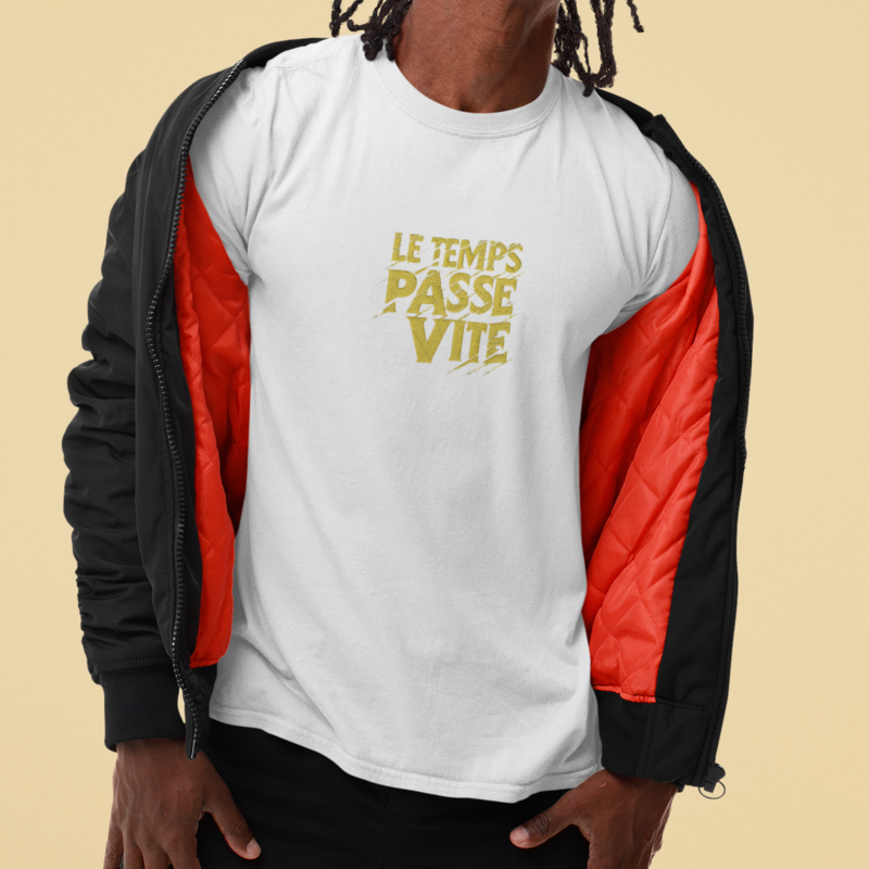 Tee Shirt White Le Temps Passe Vite