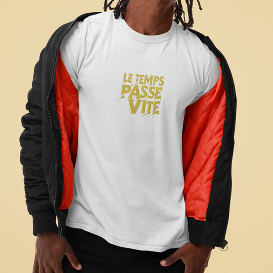 Tee Shirt White Le Temps Passe Vite