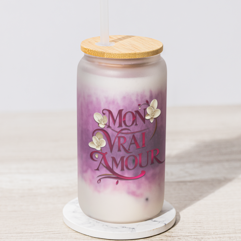 Glass Tumbler Mon Vrai Amour