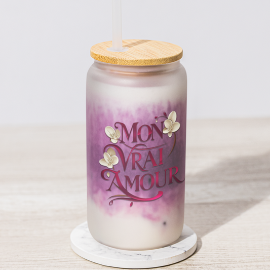 Glass Tumbler Mon Vrai Amour