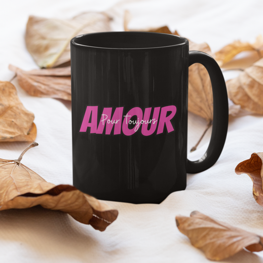 Mug Black Amour Pour Toujours