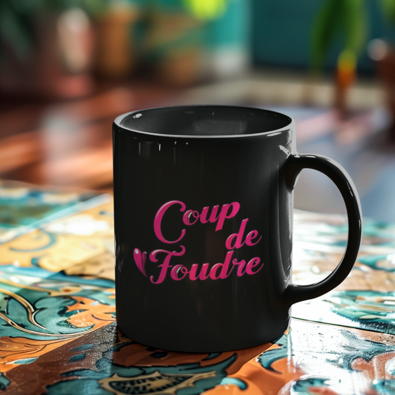 Mug Black Coup de Foudre