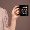 Load image into Gallery viewer, Mug Black Seoul Je t'Aime
