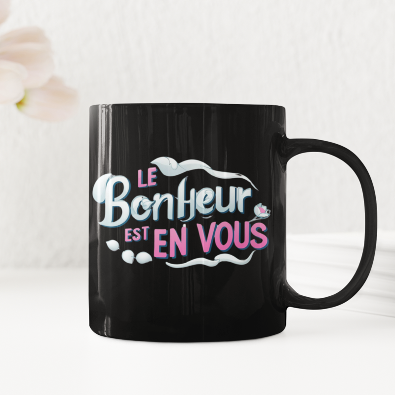 Mug Black Le Bonheur Est en Vous