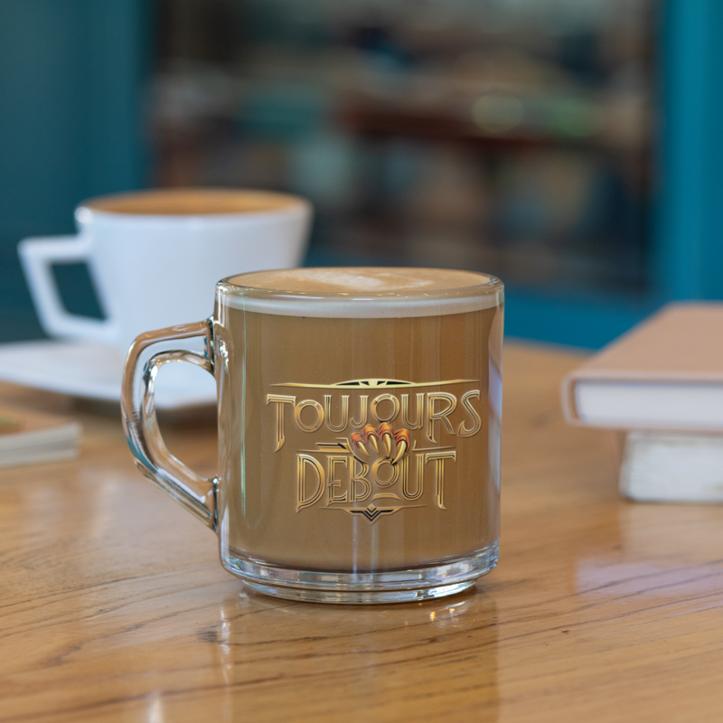 Glass Mug Toujours Debout