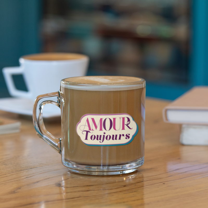 Glass Mug Amour Toujours