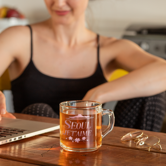 Glass Mug Seoul Je t'Aime