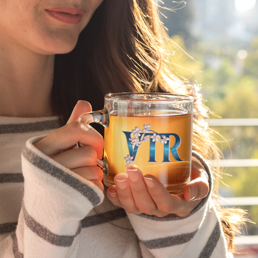 Glass Mug VTR Blue Sakura
