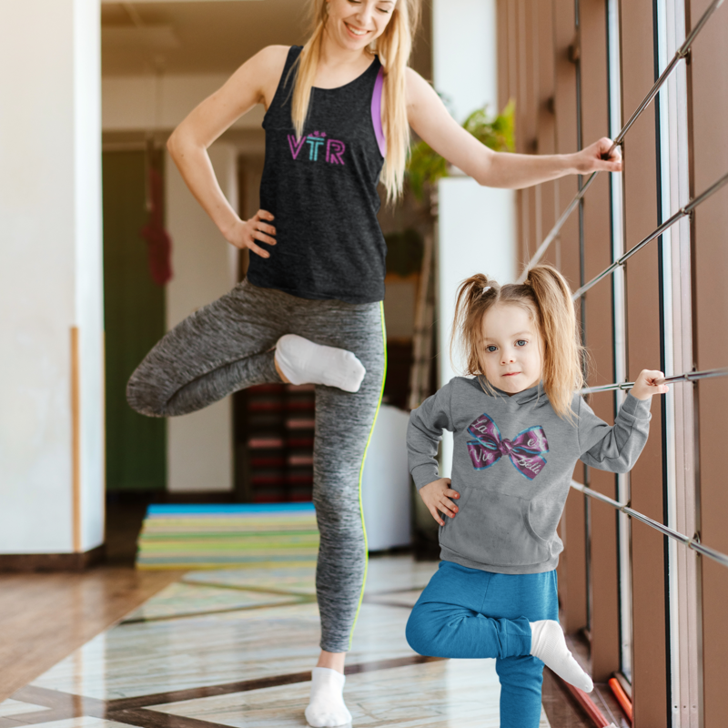 Child Hoodie La vie Est Belle Ribbon Knot