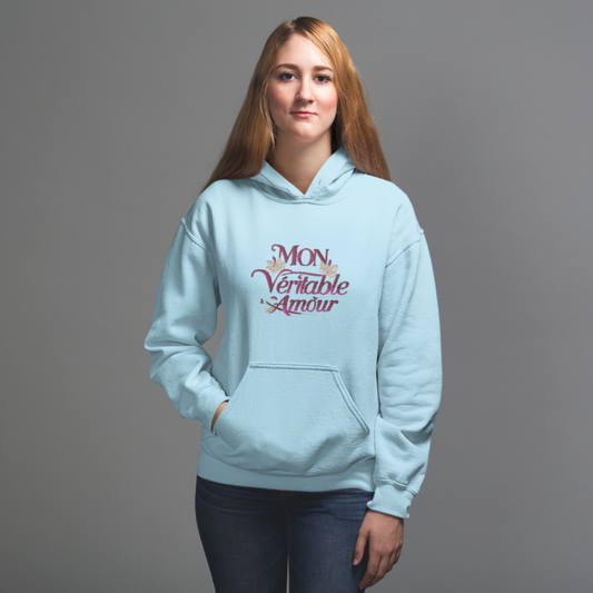 Hoodie Blue Mon Véritable Amour