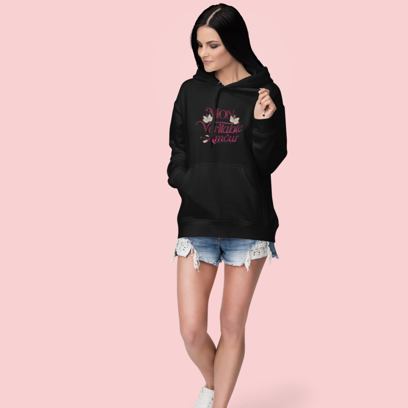 Hoodie Black Mon Véritable Amour