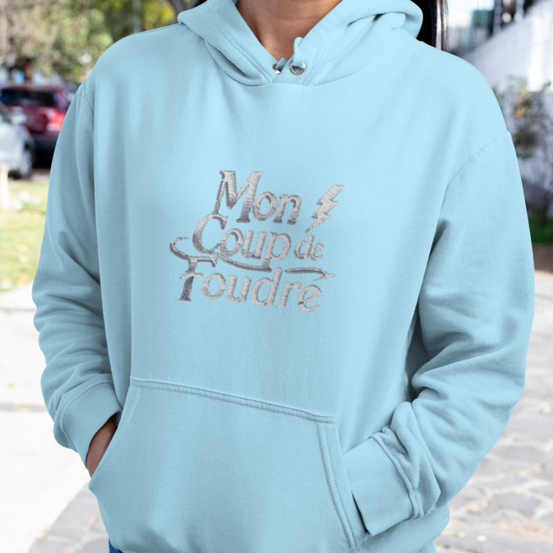 Hoodie Blue Mon Coup de Foudre