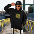 Load image into Gallery viewer, Hoodie Black Le Temps Passe Vite
