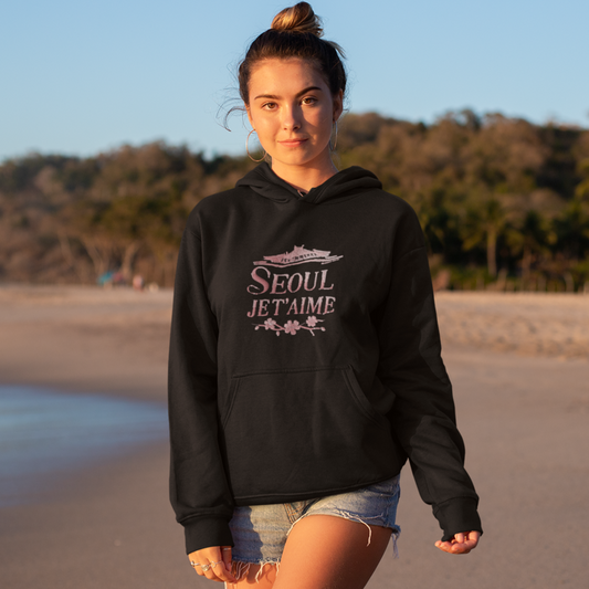 Hoodie Black Seoul Je t'Aime