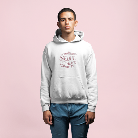 Hoodie White Seoul Je t'Aime