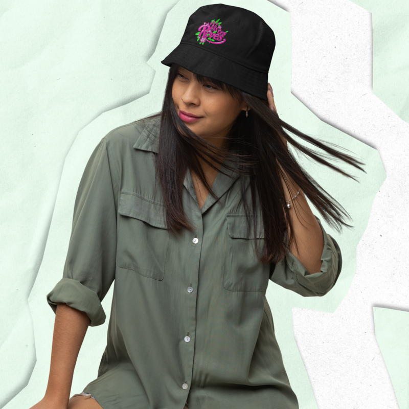 Hat Bob Black Vis Tes Rêves Green Pink