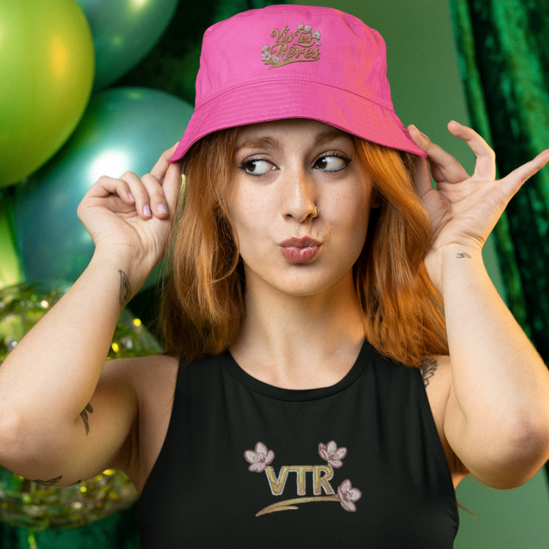 Hat Bob Pink Vis Tes Rêves Gold Sakura