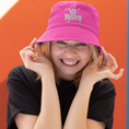 Load image into Gallery viewer, Hat Bob Pink Vis Tes Rêves With Stars
