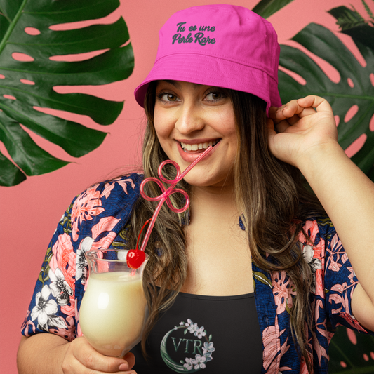 Hat Bob Pink Tu es Une Perle Rare