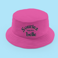 Load image into Gallery viewer, Hat Bob Pink Souriez Vous Etes Belle
