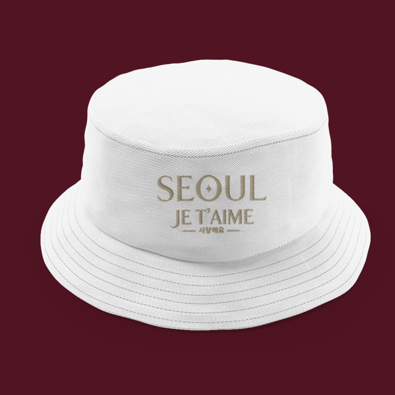 Hat Bob White Seoul Je t'Aime Gold