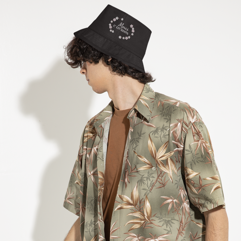 Hat Bob Black Merci C'Est Gentil