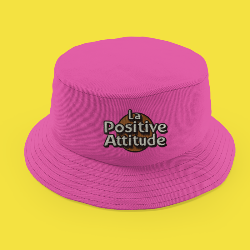Hat Bob Pink La Positive Attitude