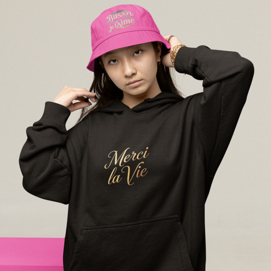 Hat Bob Pink  Busan Je t'Aime