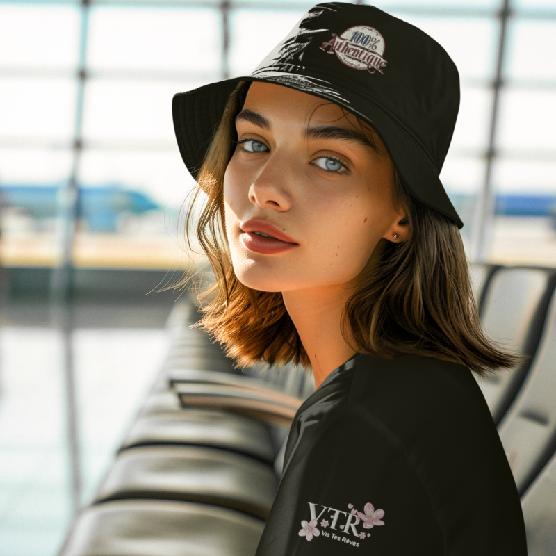 Hat Bob Black 100% Authentique