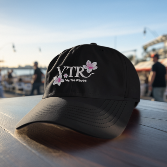 Cap Black  VTR Pink White Sakura