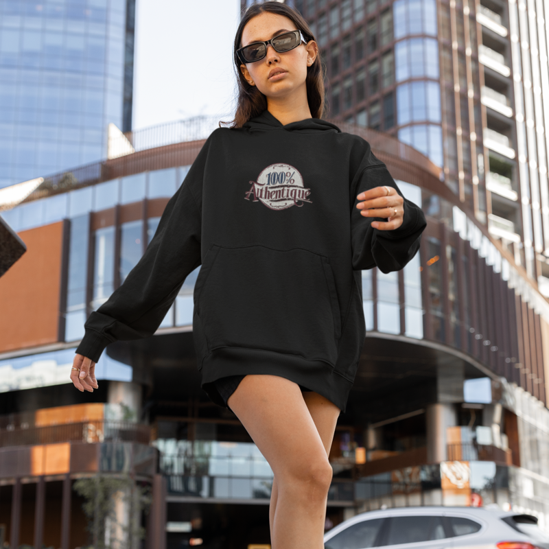 Hoodie Black 100% Authentique