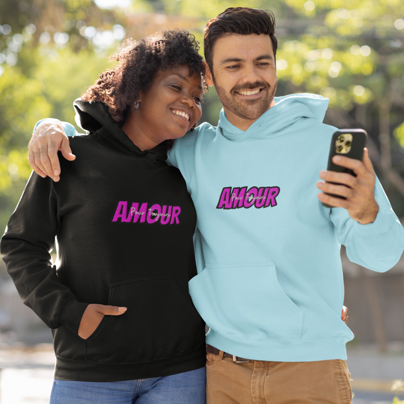 Hoodie Amour Toujours Pink