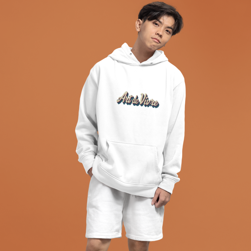 Hoodie White Art de Vivre