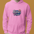 Load image into Gallery viewer, Hoodie Pink Busan Je t'Aime Mountain
