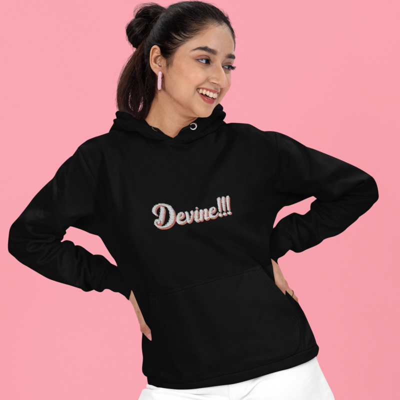 Hoodie Black Devine