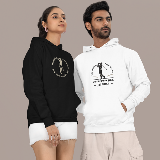 Hoodie Je ne Peux Pas J'ai Golf Man