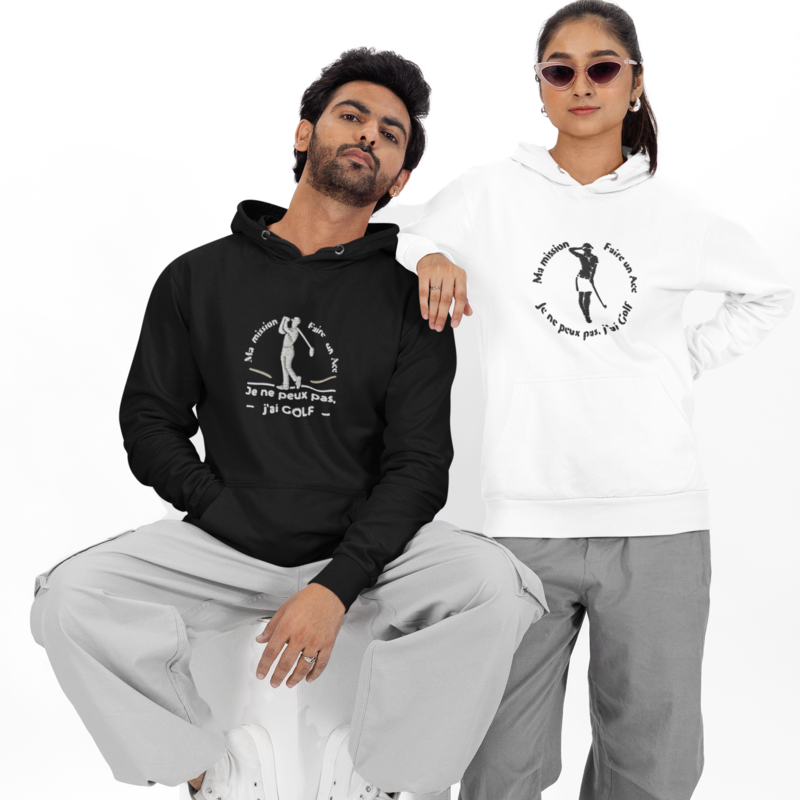 Hoodie Je ne Peux Pas J'ai Golf Man