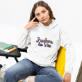 Load image into Gallery viewer, Hoodie White j'Adore La Vie Color

