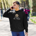 Load image into Gallery viewer, Hoodie Black Je Veux Un Calin Dog
