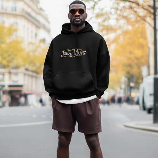 Hoodie Black Joie de Vivre