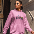 Load image into Gallery viewer, Hoodie Pink La Positive Attitude Color
